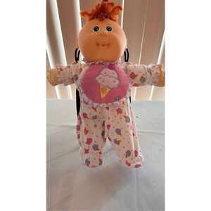 VINTAGE CABBAGE PATCH DOLL RED HAIR GREEN EYES ORIGINAL OUTFIT